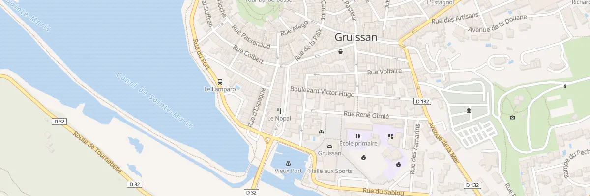Plan du 12 Av General Azibert à Gruissan