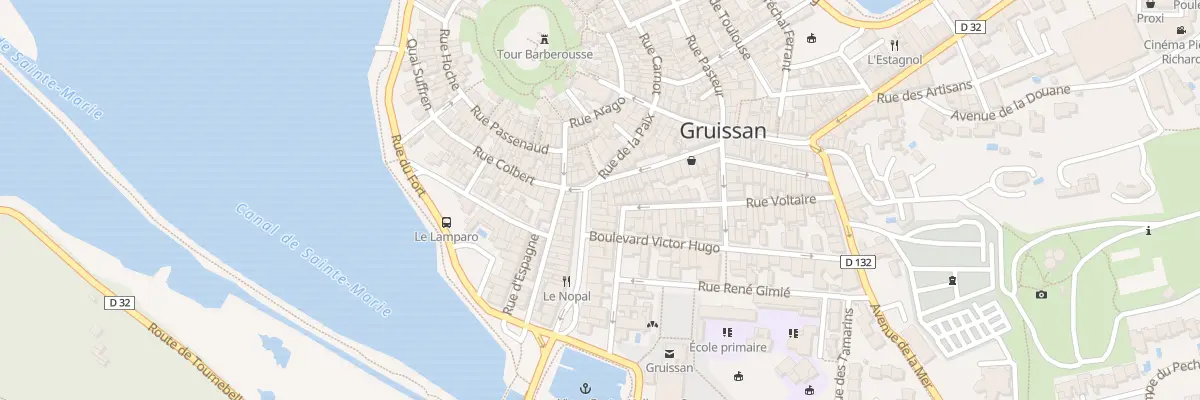 Plan du 2 Av General Azibert à Gruissan