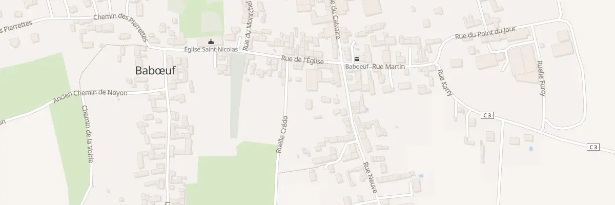 Plan du 214 Rue de l’Eglise à Babœuf