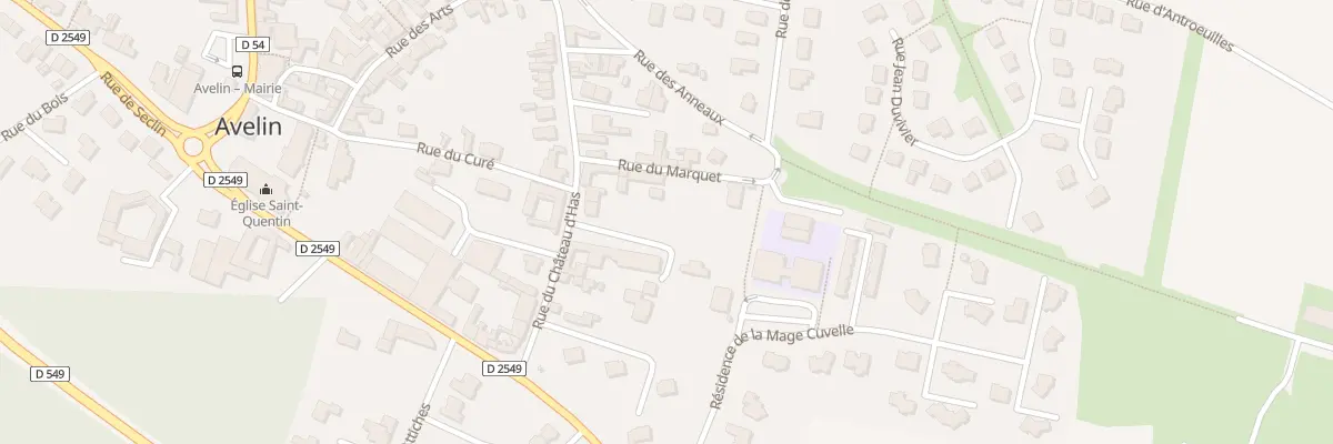 Plan du 8 Rue du Château d’Has à Avelin