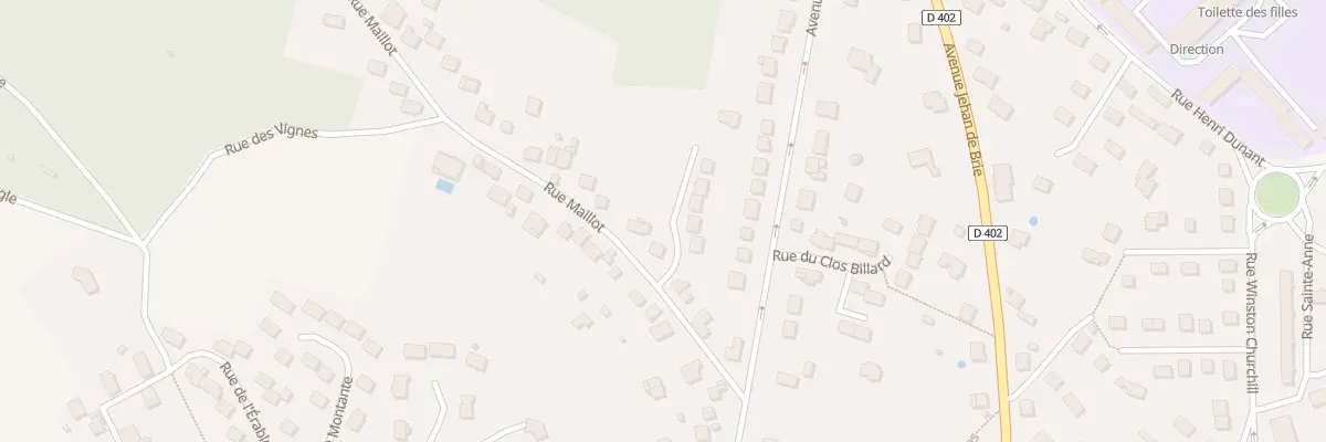 Plan du 10 Rue Maillot à Coulommiers