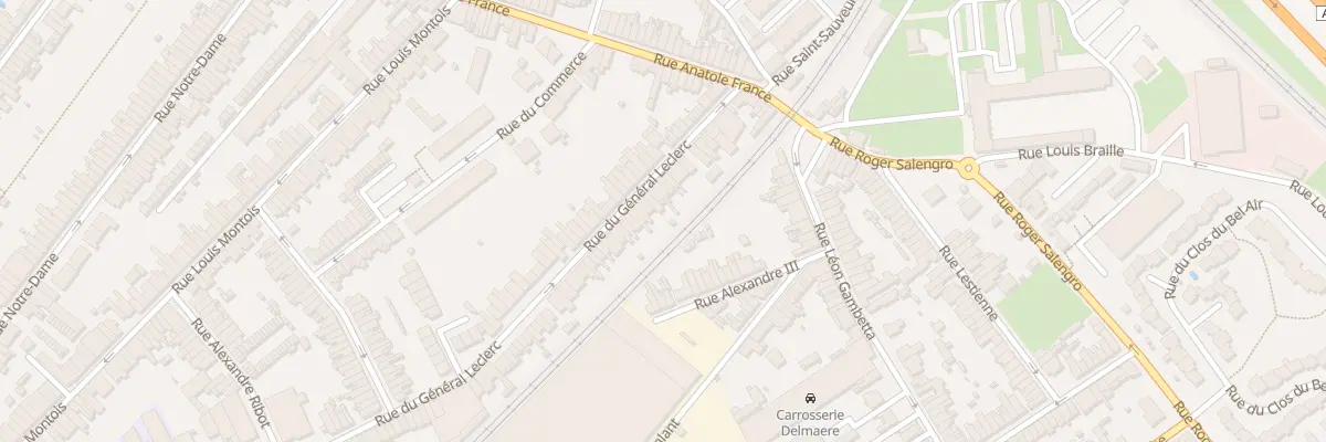 Plan du 190 Rue du Général Leclerc à Ronchin