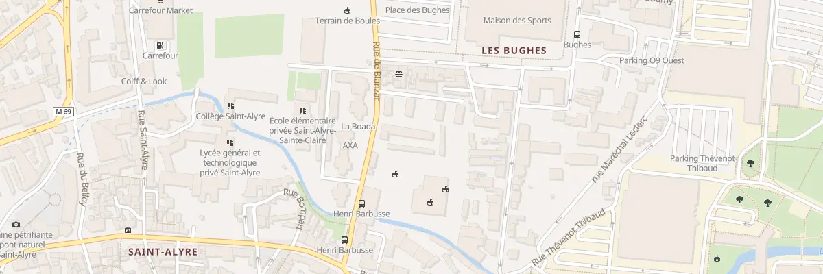Plan du 34 Rue de Blanzat à Clermont-Ferrand