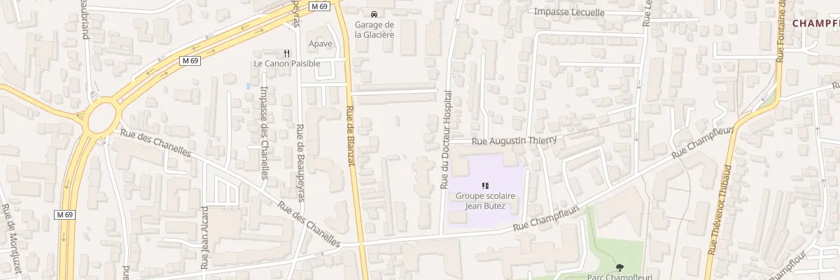 Plan du 25B Rue Docteur Hospital à Clermont-Ferrand
