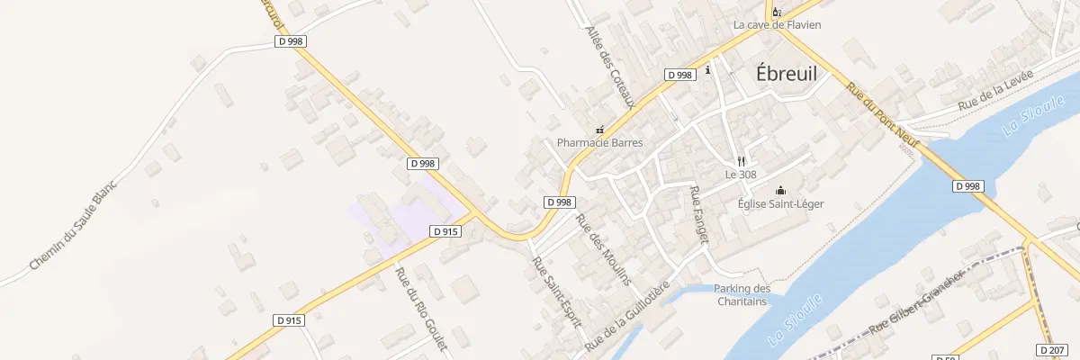 Plan du 58 Rue des Fossés à Ébreuil
