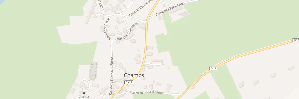 Plan du 24 Rte d’Ebreuil à Champs