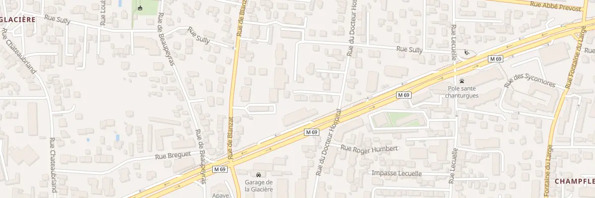 Plan du 65 Rue Docteur Hospital à Clermont-Ferrand