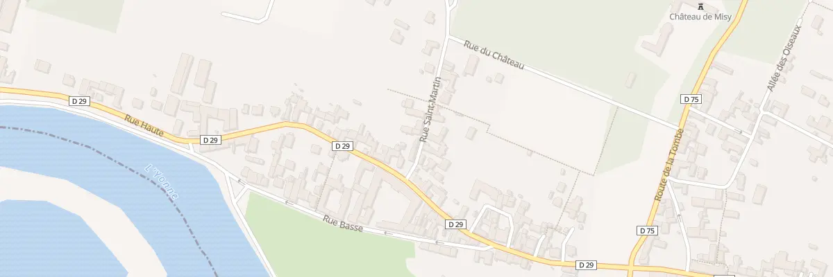 Plan du 5 Rue Saint-martin à Misy-sur-Yonne