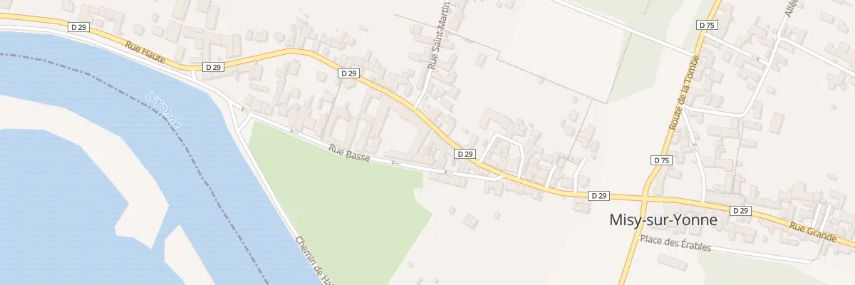 Plan du 16 Rue Basse à Misy-sur-Yonne