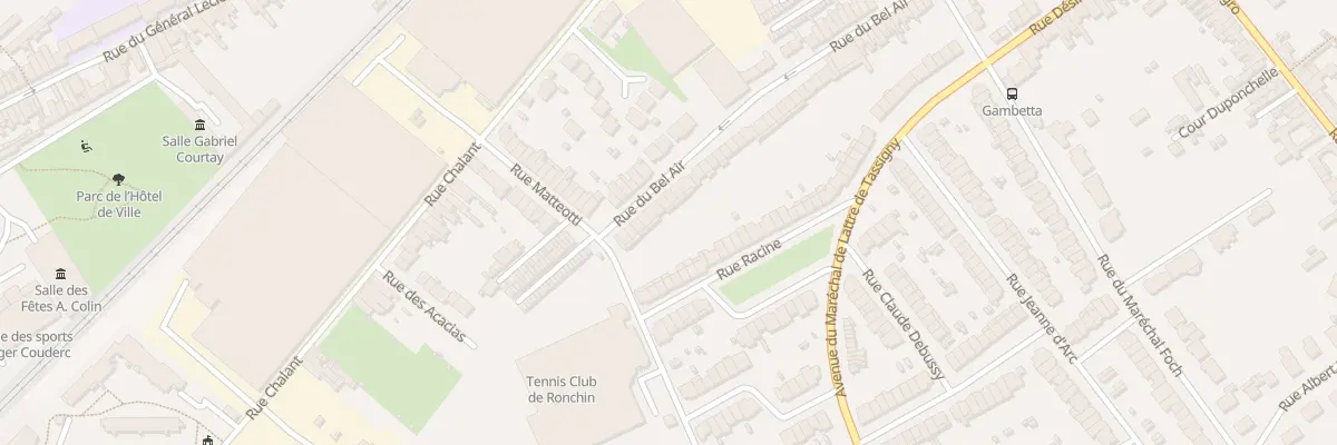 Plan du 113 Rue du Bel Air à Ronchin