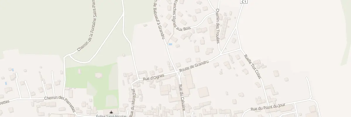 Plan du 5 Rte de Grandrû à Babœuf
