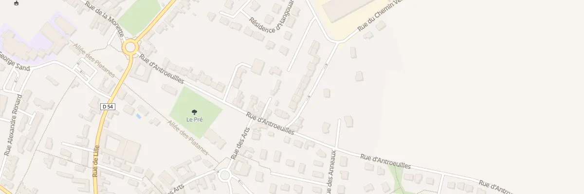 Plan du 3 Rue des Gravelles à Avelin