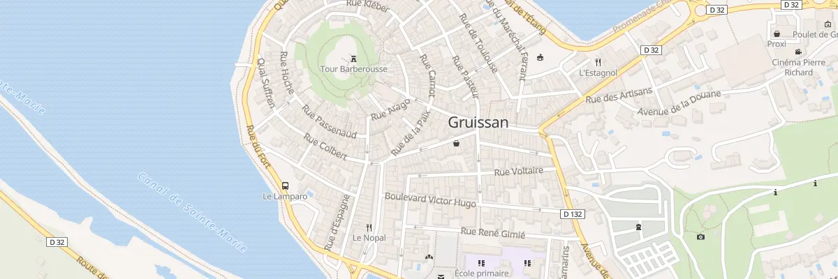 Plan du 15 Rue de la République à Gruissan