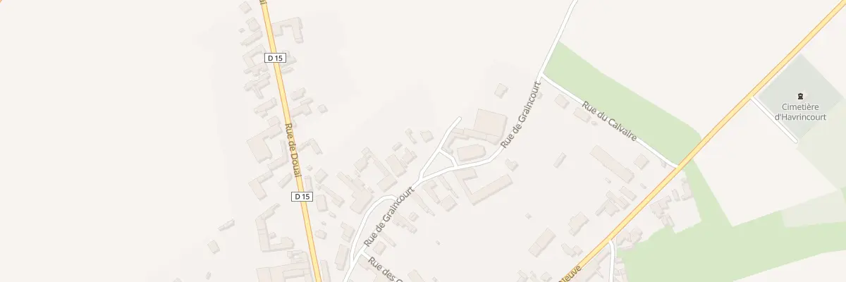 Plan du 15 Rue de Graincourt à Havrincourt