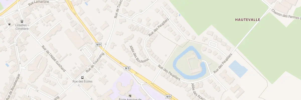 Plan du 13 Rue des Peupliers à Linselles