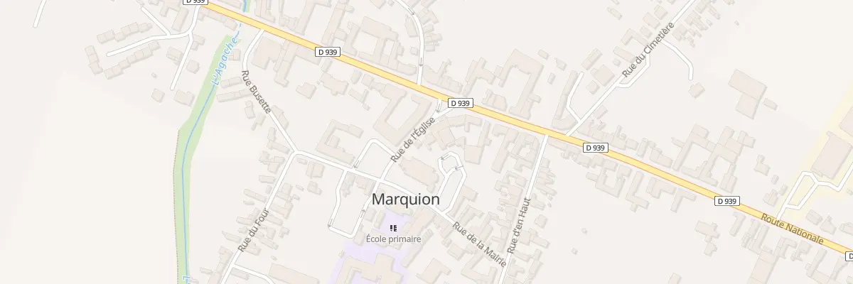 Plan du 1 Rue de l’Eglise à Marquion