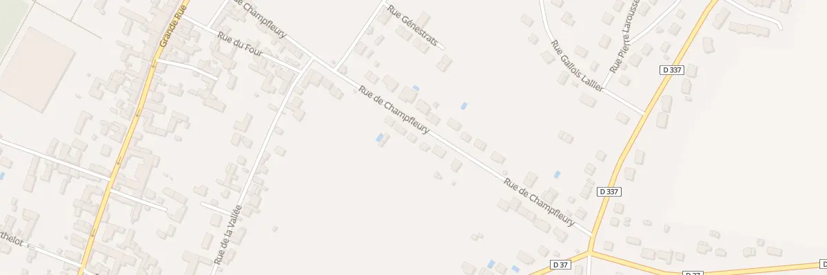 Plan du 304 Rue de Champfleury à Villeblevin