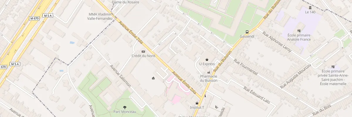 Plan du 35 Av Emile Zola à Lille