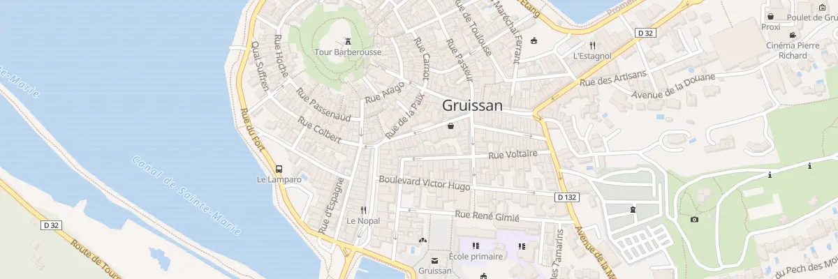 Plan du 20 Rue de la République à Gruissan