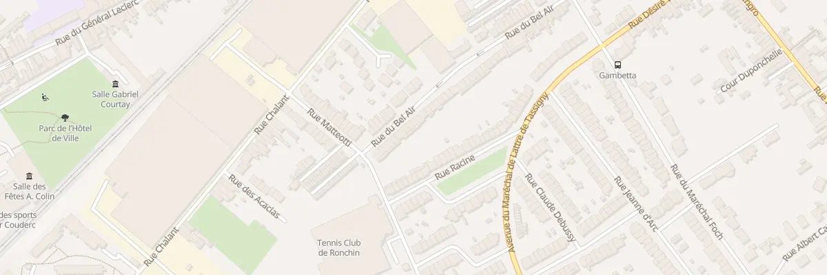 Plan du 109 Rue du Bel Air à Ronchin