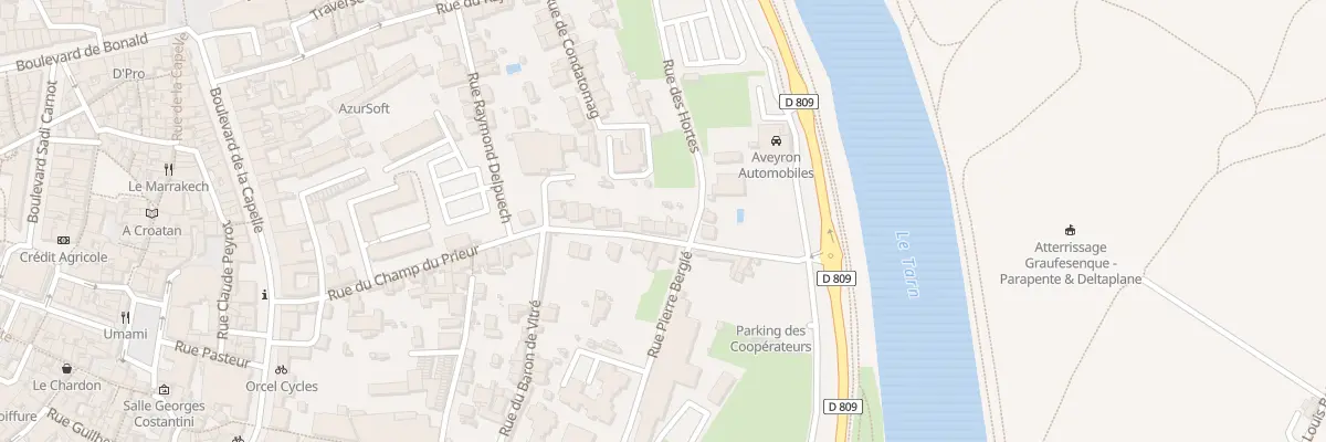 Plan du 17 Rue du Champ du Prieur à Millau