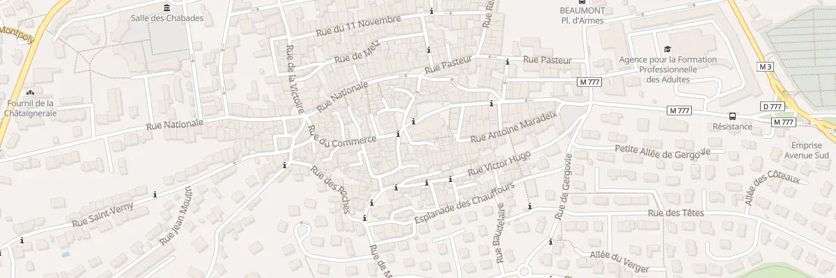 Plan du 1 Pl Saint-Pierre à Beaumont