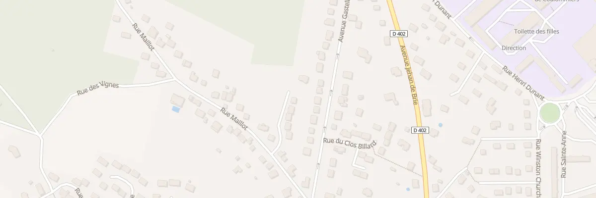 Plan du 8E Rue Maillot à Coulommiers