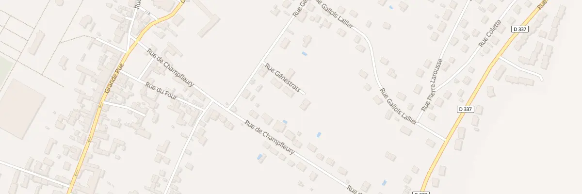 Plan du 9F Rue Genestrats à Villeblevin