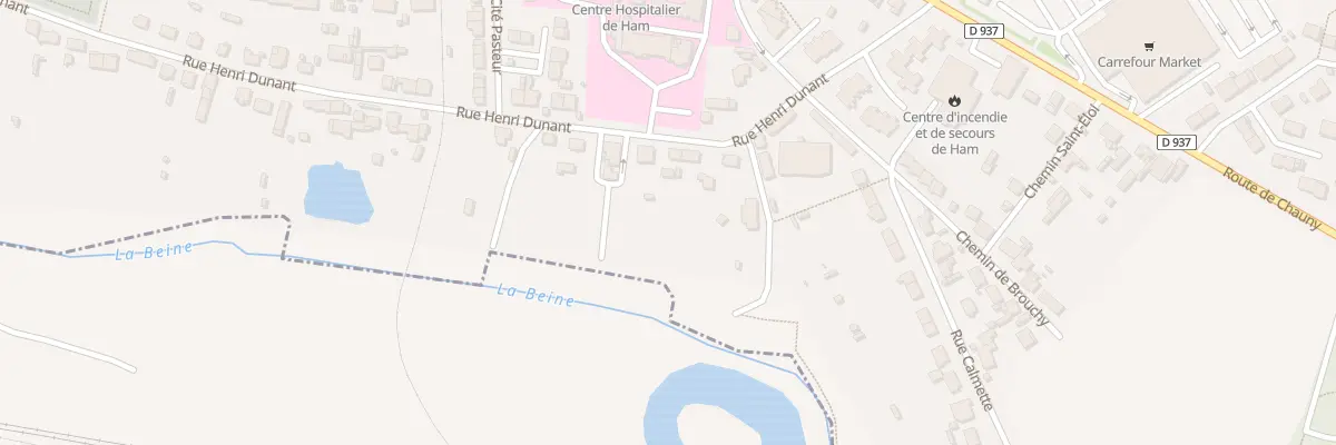 Plan du 50 Rue Henri Dunant à Ham
