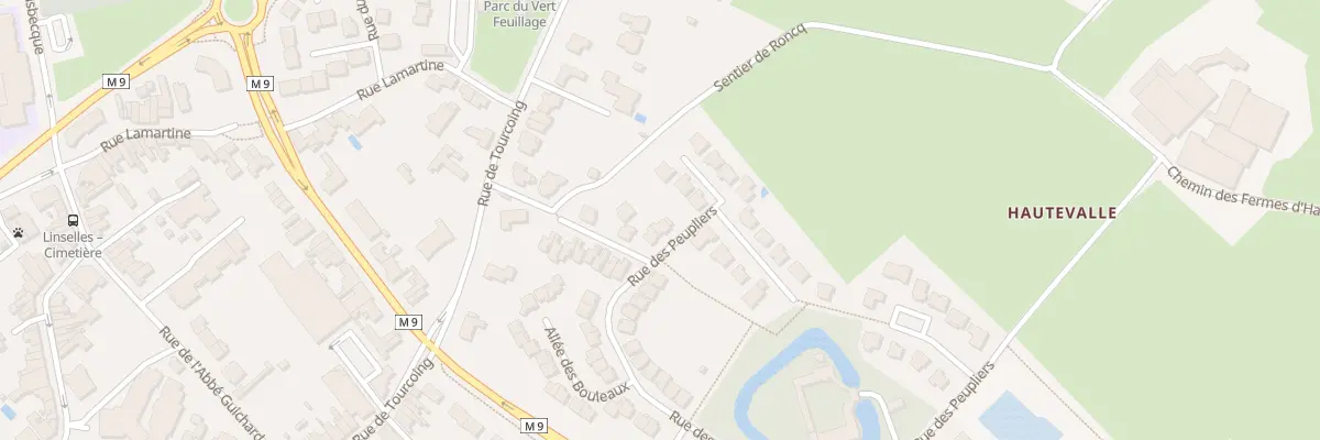 Plan du 2 Rue des Peupliers à Linselles
