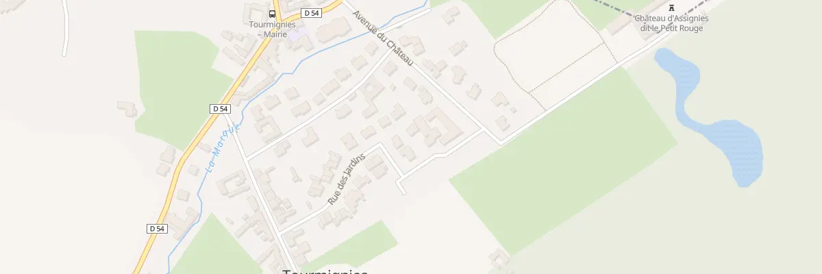 Plan du 23 Rue des Jardins à Tourmignies