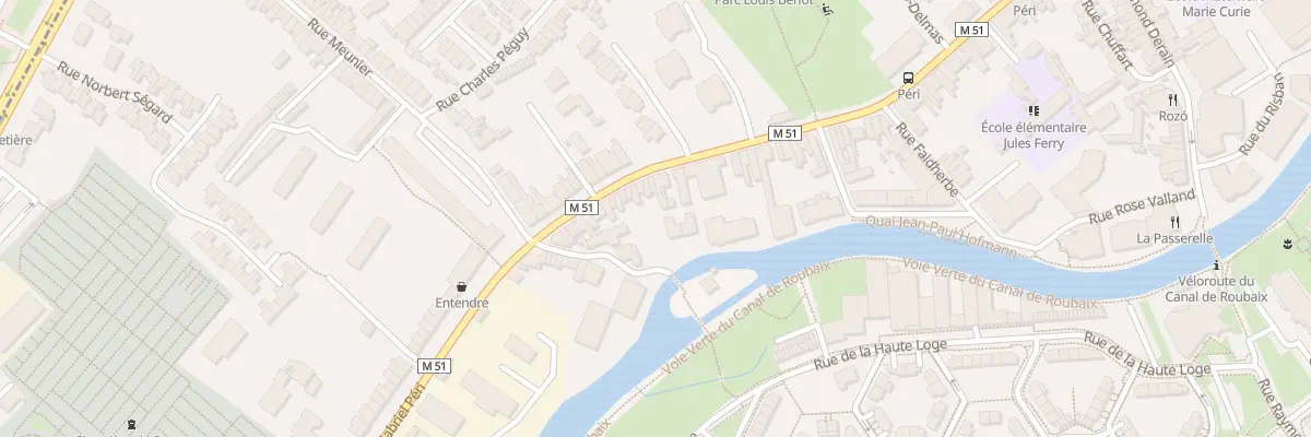 Plan du 91 Rue Gabriel Péri à Marcq-en-Barœul