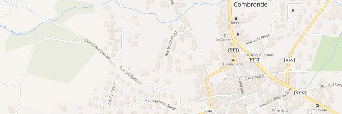 Plan du 13 Rue Victor Hugo à Combronde