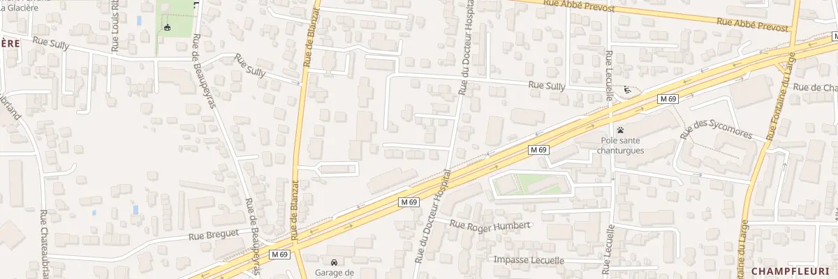 Plan du 67 Rue Docteur Hospital à Clermont-Ferrand