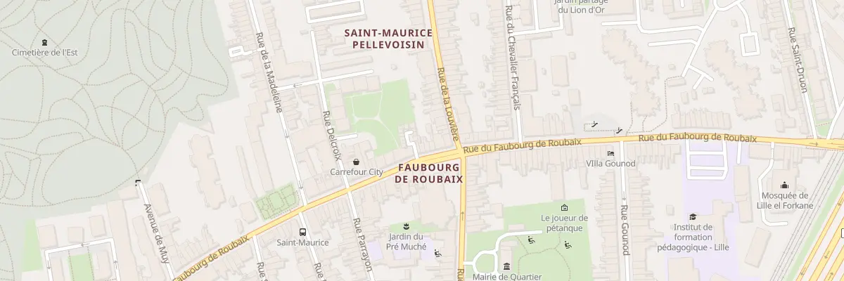 Plan du 167 Rue du Faubourg de Roubaix à Lille