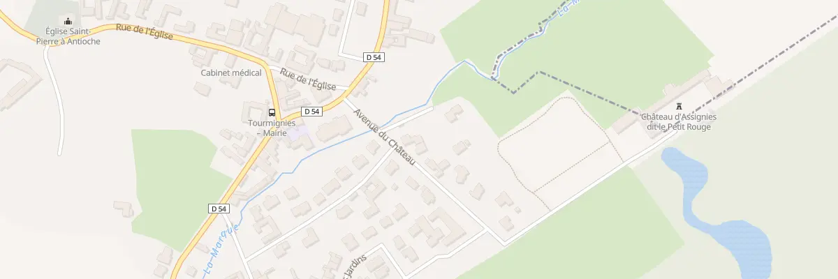 Plan du 5 Av du Chateau à Tourmignies