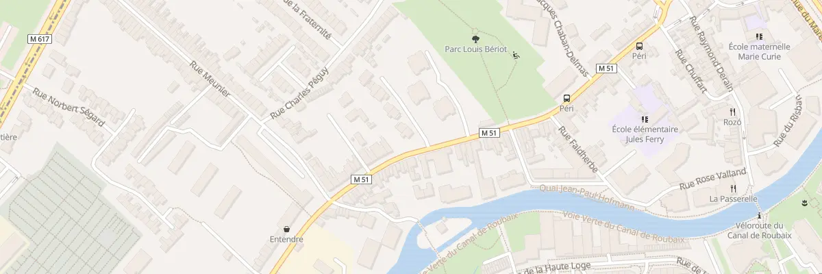Plan du 28 Rue Gabriel Péri à Marcq-en-Barœul