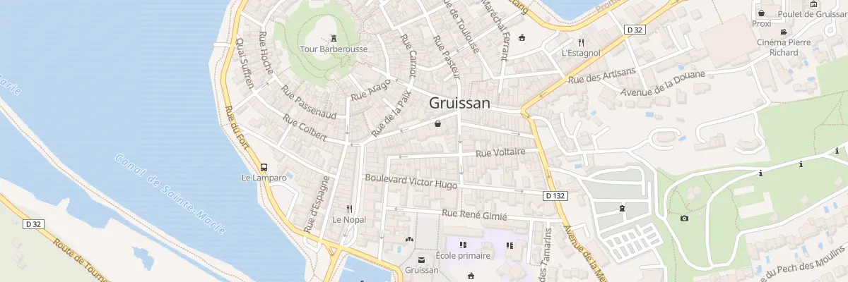 Plan du 14 Rue de la République à Gruissan
