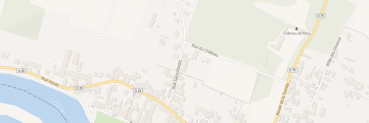 Plan du 14 Rue Saint-martin à Misy-sur-Yonne