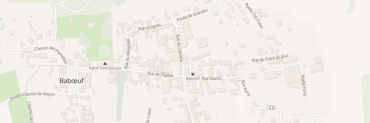 Plan du 38 Rue du Calvaire à Babœuf