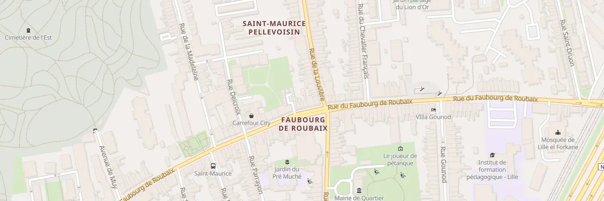 Plan du 169 Rue du Faubourg de Roubaix à Lille
