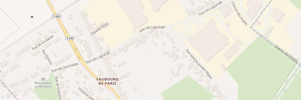 Plan du 130 Rue Léo Lagrange à Douai