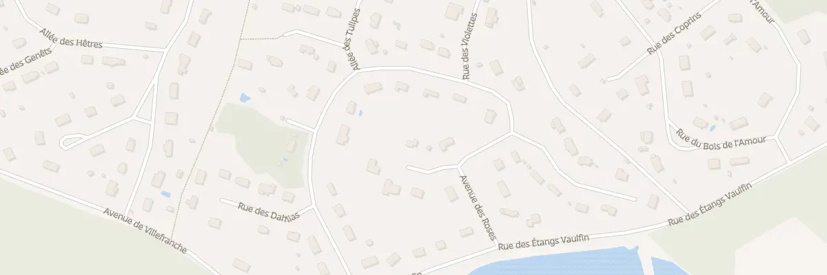 Plan du 28 Rue des Lilas à Courtenay