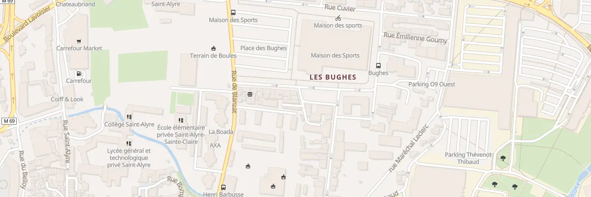 Plan du 15 Pl des Bughes à Clermont-Ferrand
