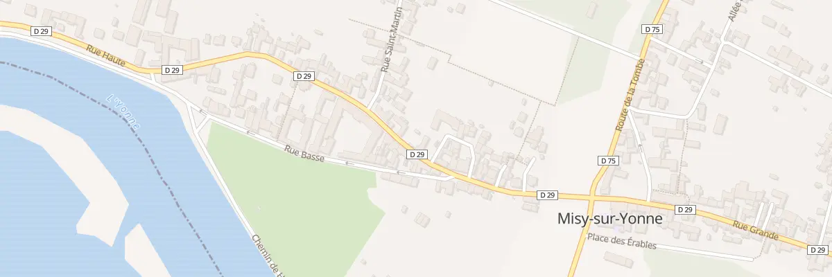 Plan du 16 Rue Haute à Misy-sur-Yonne