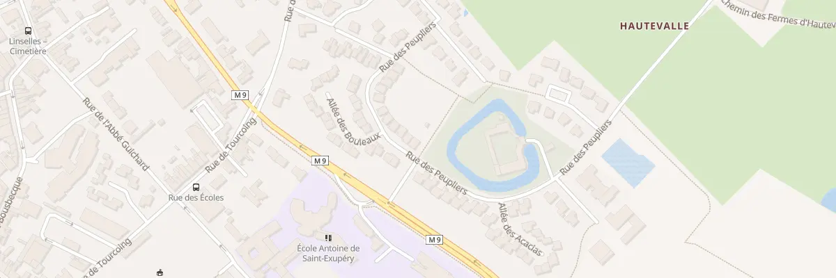 Plan du 23 Rue des Peupliers à Linselles