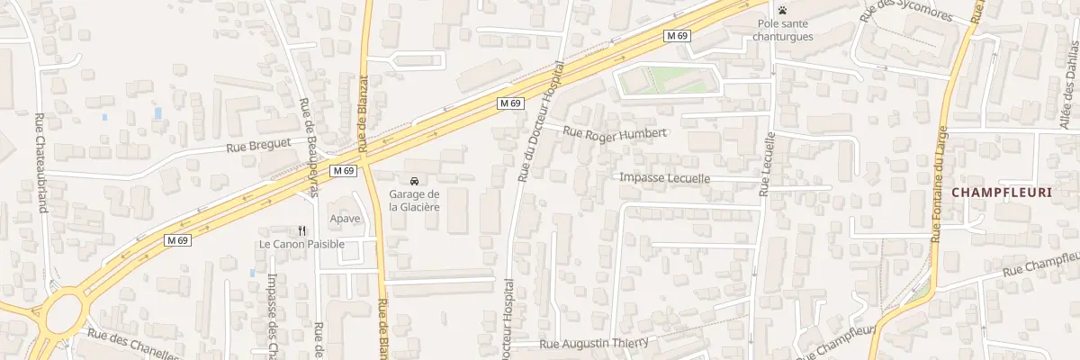 Plan du 34 Rue Docteur Hospital à Clermont-Ferrand