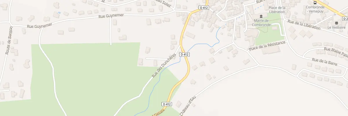 Plan du 1 Rue des Dunchères à Combronde
