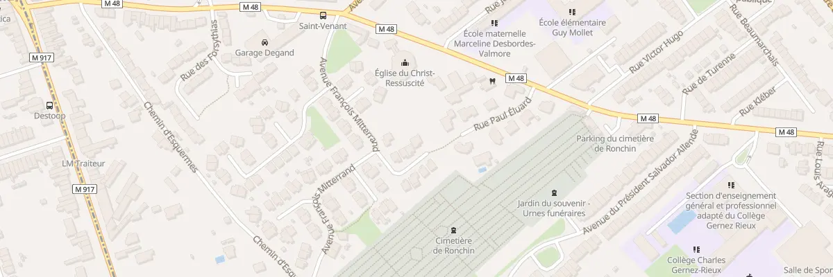 Plan du 29 Av François Mitterrand à Ronchin