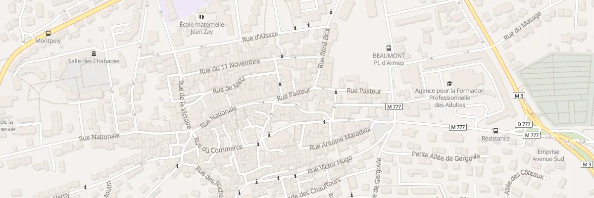 Plan du 22 Rue Nationale à Beaumont